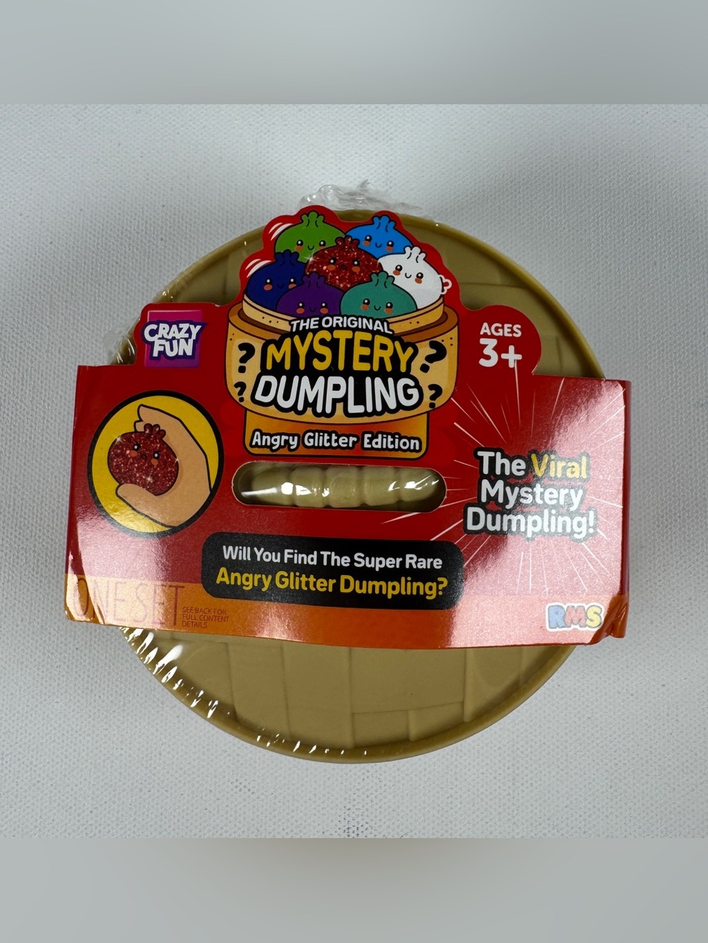 RMS Crazy Fun Mystery Dumpling Angry Glitter Edition Squishy Sealed NEW
